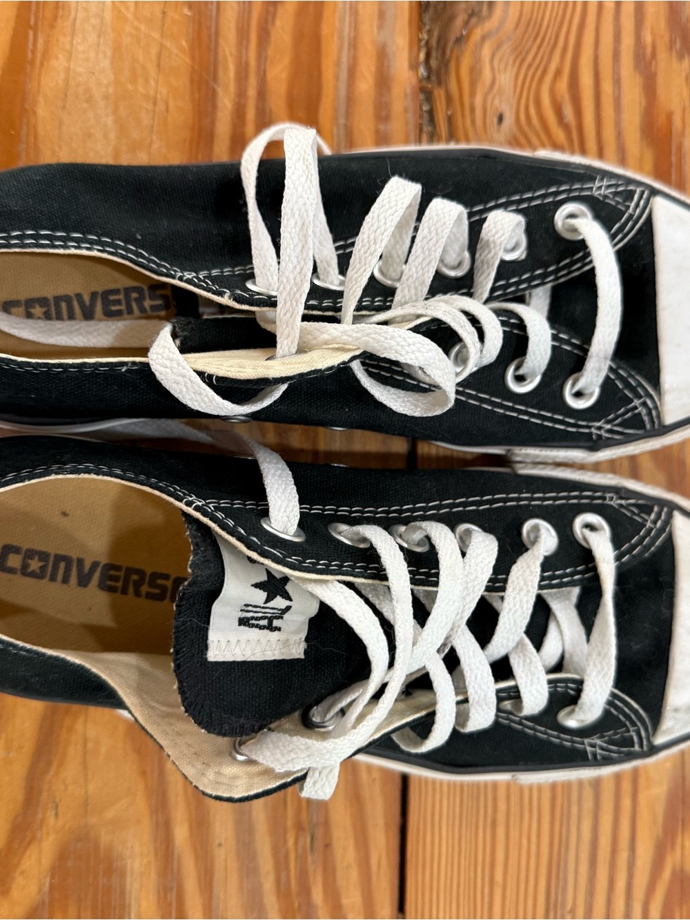 Converse Black and White Low-Top Sneakers